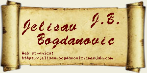 Jelisav Bogdanović vizit kartica